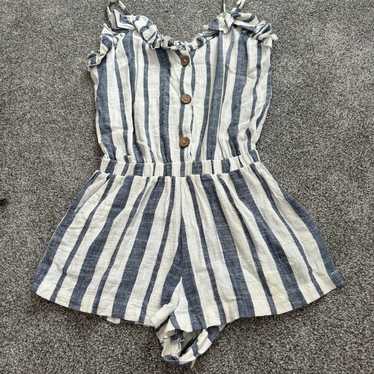 Vintage havana striped Romper