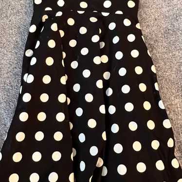 Black And White Polka Dot Vintage Style Rockabilly