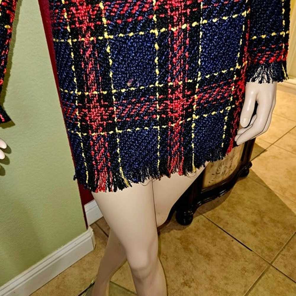 Women's Plaid Mini Dress Size Med In US Size Char… - image 10