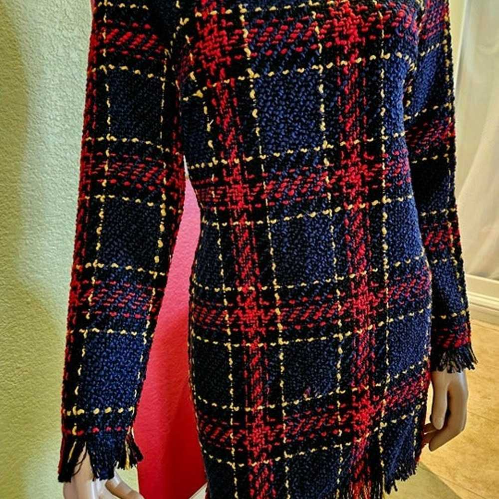 Women's Plaid Mini Dress Size Med In US Size Char… - image 3