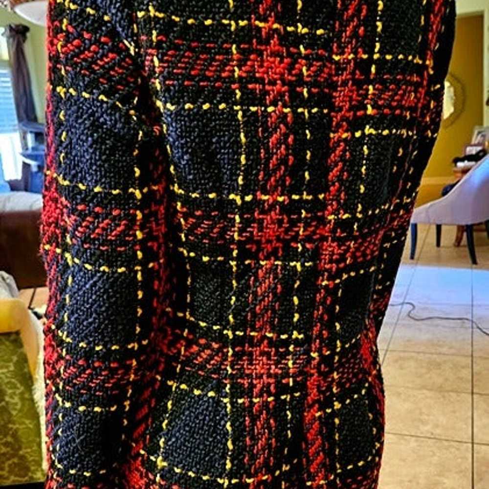 Women's Plaid Mini Dress Size Med In US Size Char… - image 4