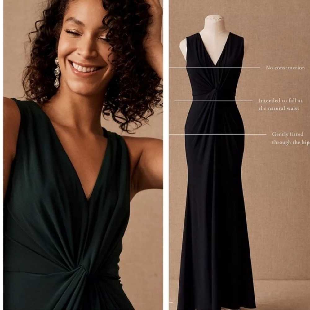 BHLDN Cortine Long Gown Dress - Forest Green Size… - image 10