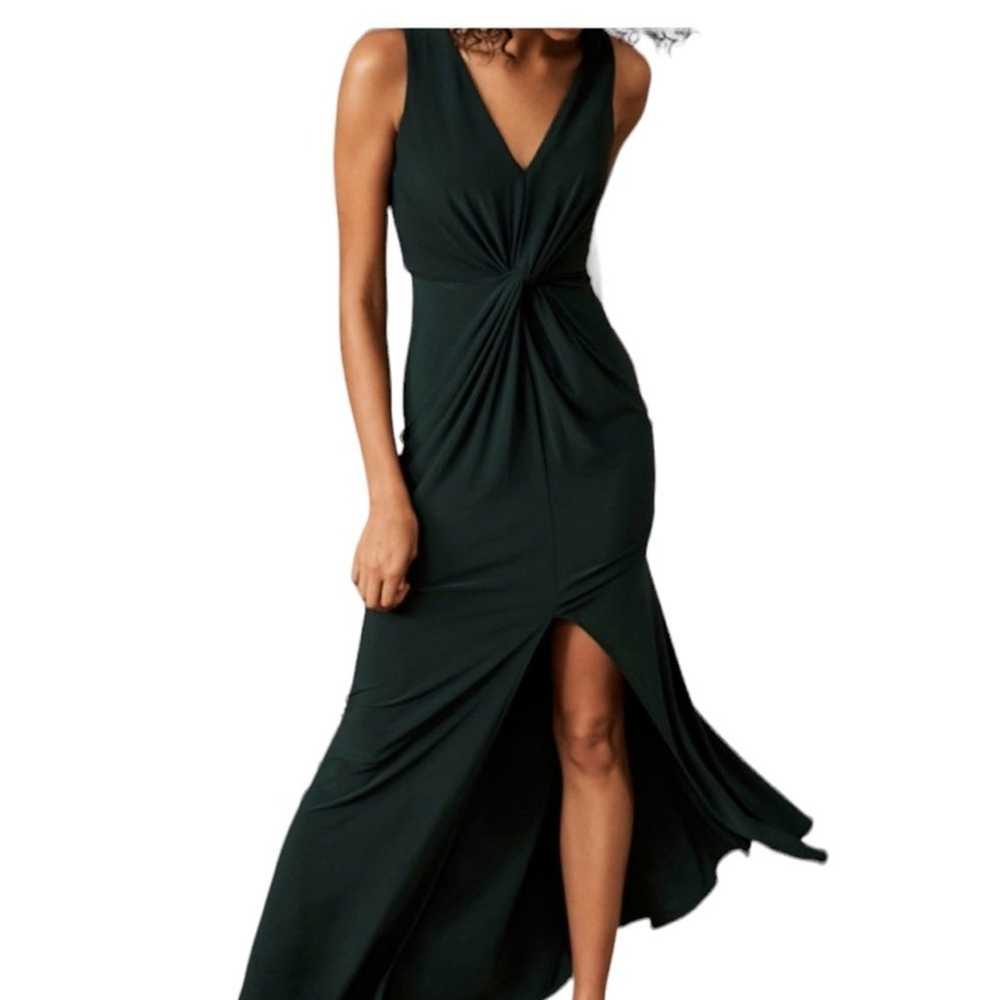 BHLDN Cortine Long Gown Dress - Forest Green Size… - image 2