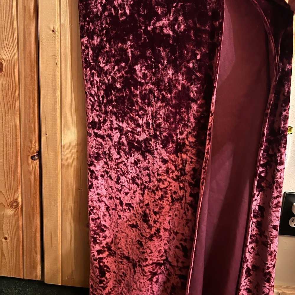 Long Velvet Bodycon Maxi Dress - image 2