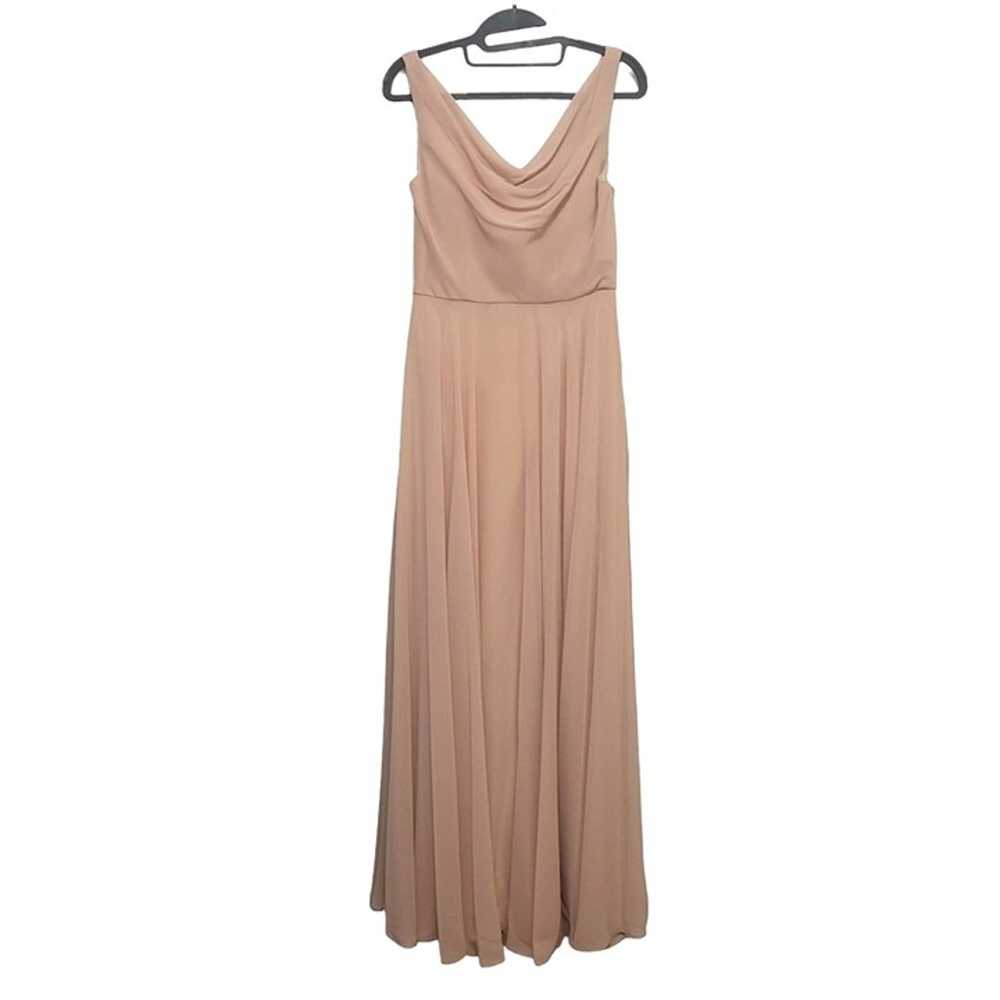 JENNY YOO Liana Dress Whipped Apricot Chiffon Bri… - image 11