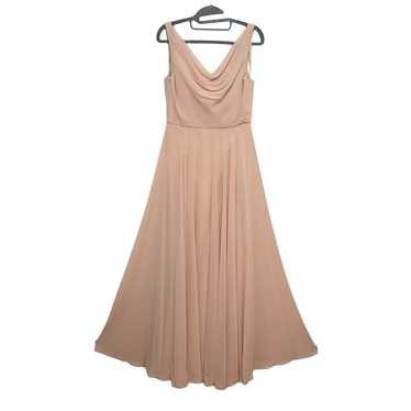 JENNY YOO Liana Dress Whipped Apricot Chiffon Bri… - image 1