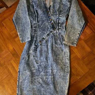 Vintage Paris Blues Denim Dress