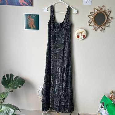 Rare VINTAGE All That Jazz Black & Silver Maxi Ba… - image 1