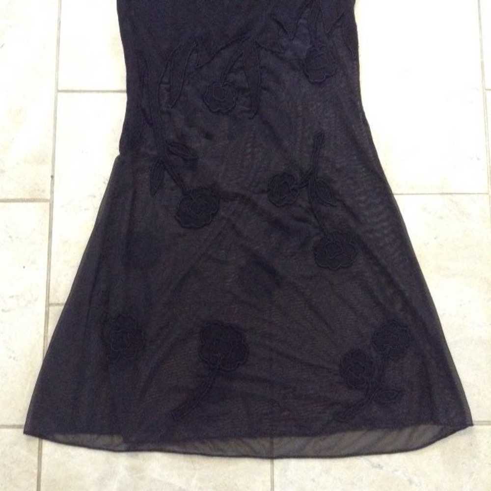 Vintage Nicole Bakti Black Mesh Dress - image 4