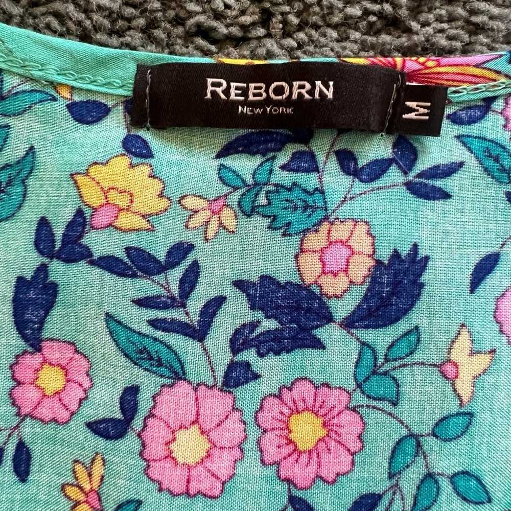 Reborn New York Floral Wrap Maxi Dress Size M - image 6