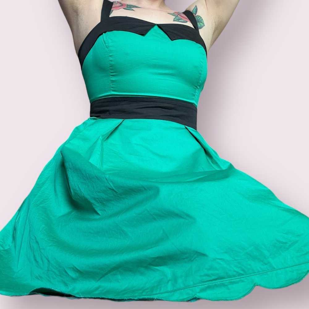 Modcloth Myrtlewood of California green pinup roc… - image 2