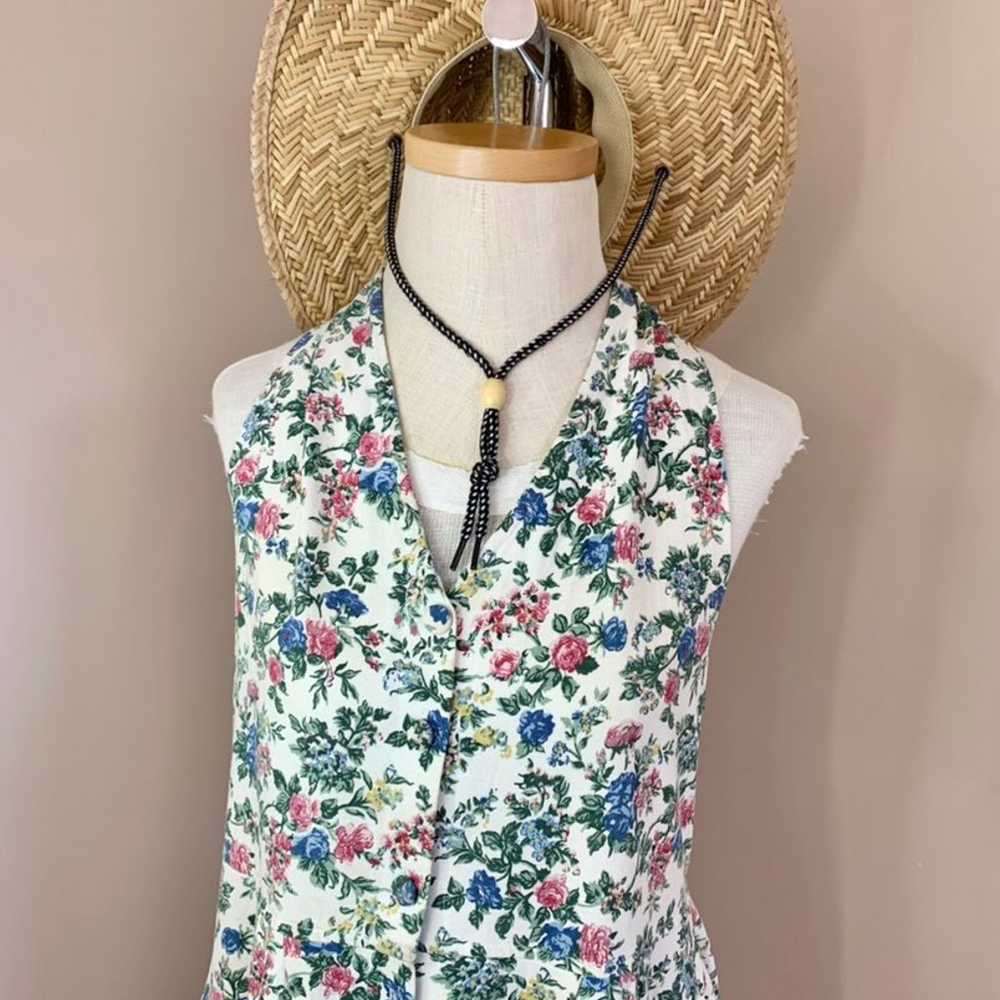 Vintage Floral Cotton Button Down Market - image 4