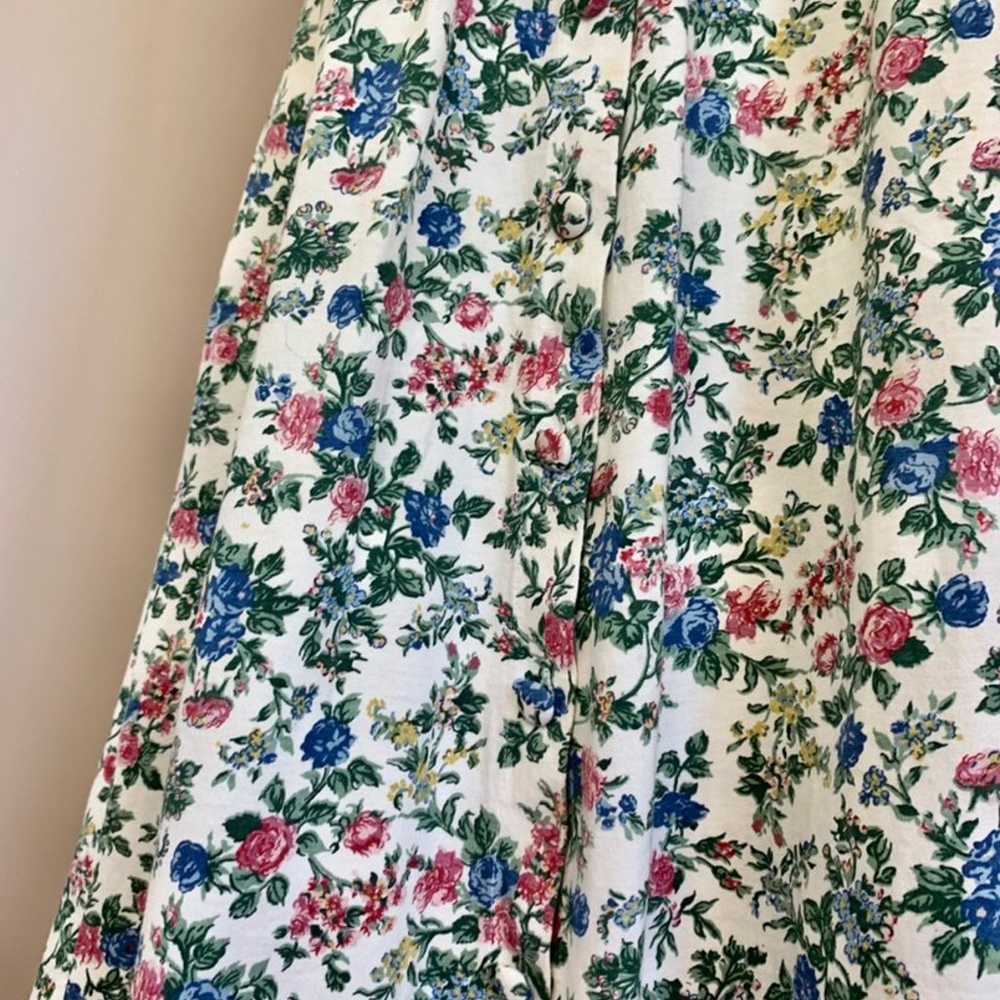 Vintage Floral Cotton Button Down Market - image 9