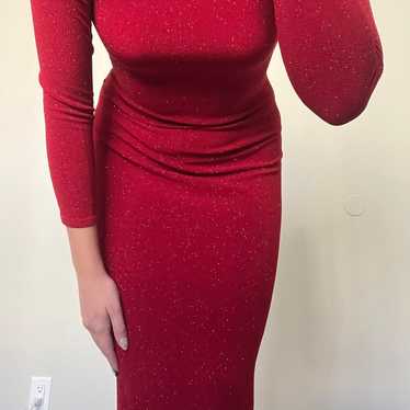 size 8 vintage red evenings by tom barra dress - image 1