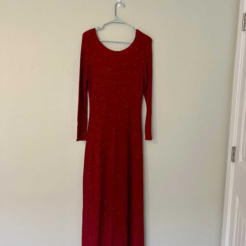 size 8 vintage red evenings by tom barra dress - image 4