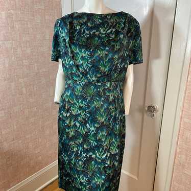 Vintage 50's sheath dress sz M - L - image 1