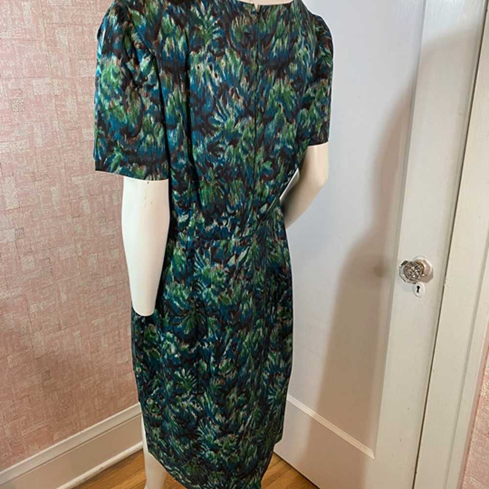 Vintage 50's sheath dress sz M - L - image 3