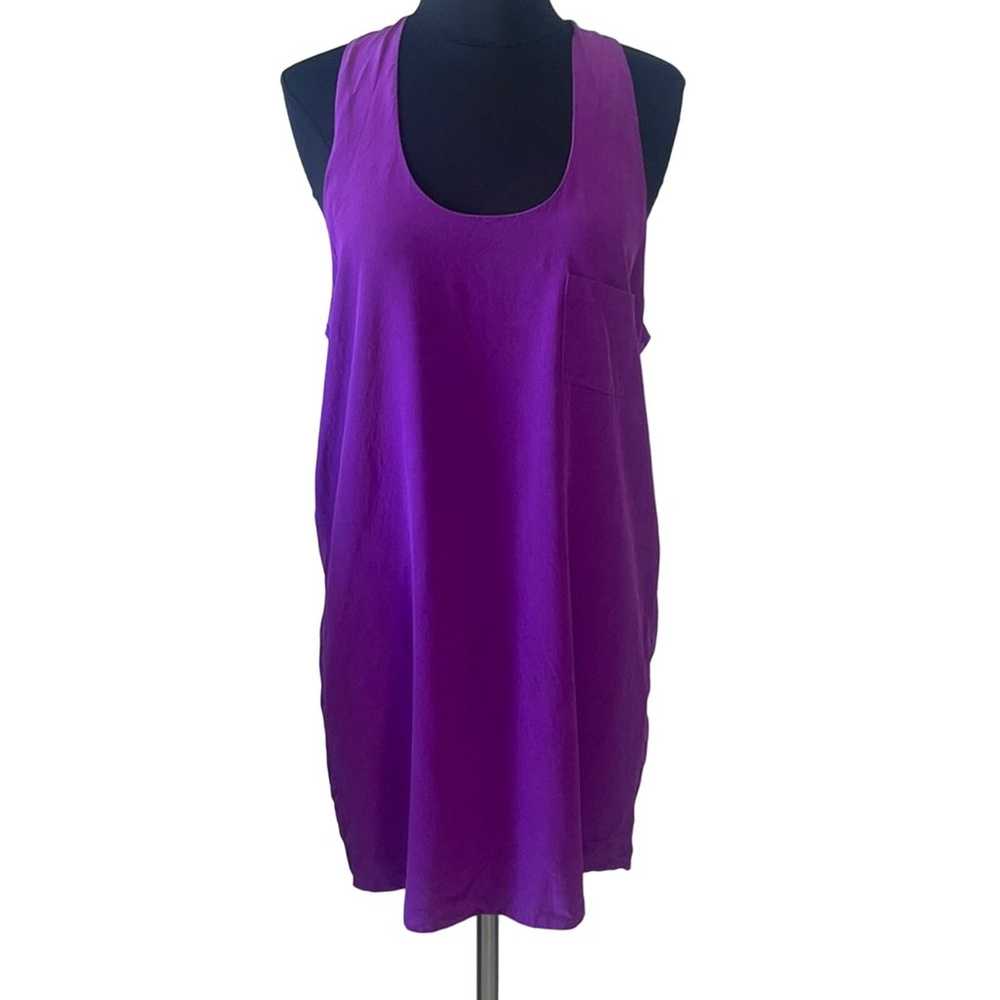 Alexander Wang purple silk racerback mini dress - image 1