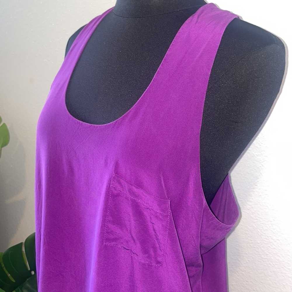 Alexander Wang purple silk racerback mini dress - image 3