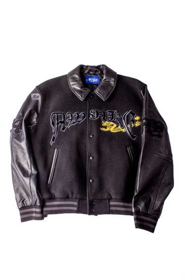 Awake NY Black Embroidered Varsity Jacket