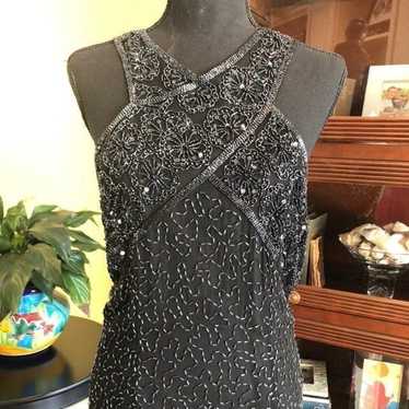 Vintage Stenay Hand Beaded Dress:Size 10 - image 1