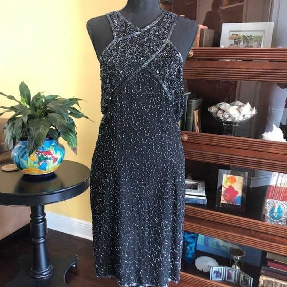 Vintage Stenay Hand Beaded Dress:Size 10 - image 2