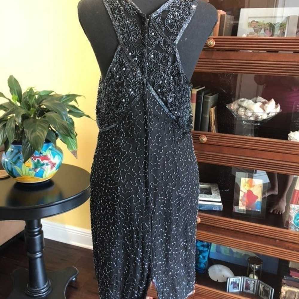 Vintage Stenay Hand Beaded Dress:Size 10 - image 6