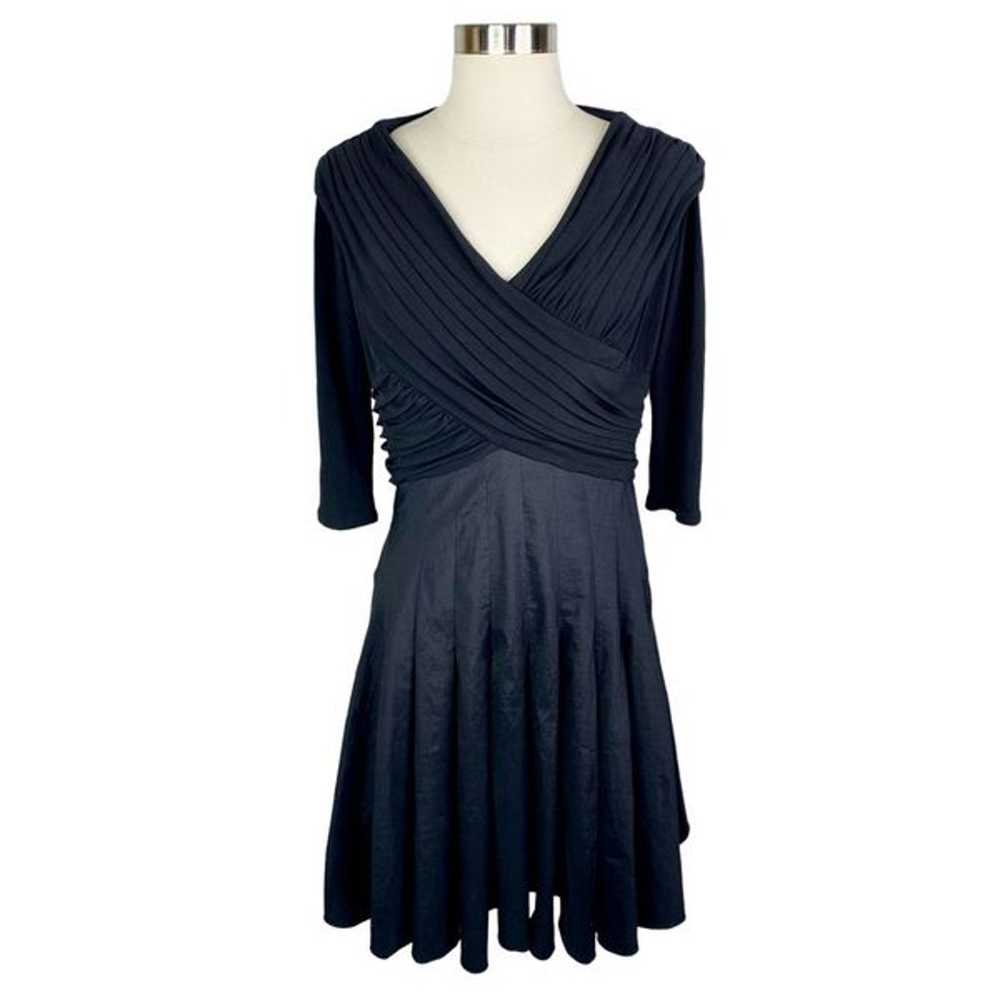 Tadashi Collection Black V-Neck Evening Dress - image 1