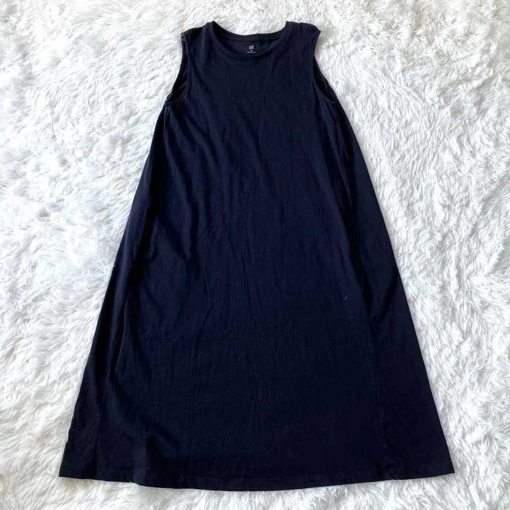 UNIQLO Sleeveless One-Piece Navy Long Dress. - image 1