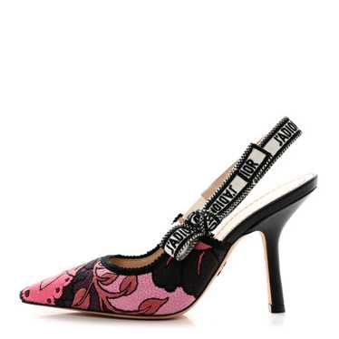 CHRISTIAN DIOR Canvas Embroidered J'Adoir Slingba… - image 1