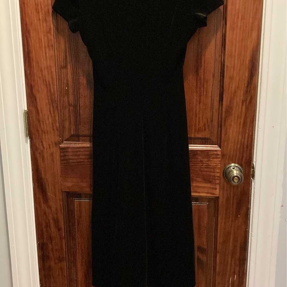 Vintage Bobbie Bee black velvet dress - image 3