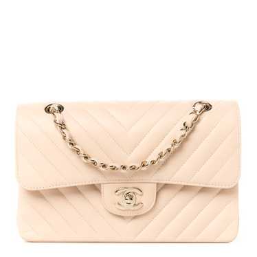 CHANEL Caviar Chevron Quilted Small Double Flap Be