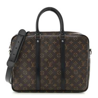 LOUIS VUITTON Monogram Macassar Porte-Documents Vo