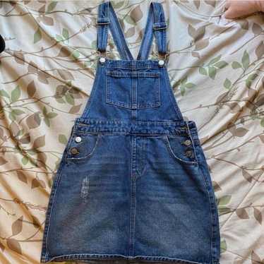 Denim overall dress - image 1