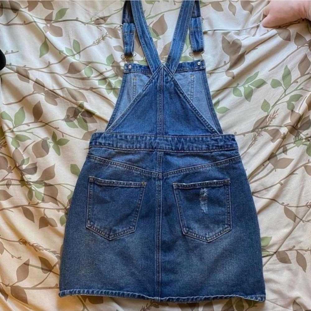 Denim overall dress - image 2