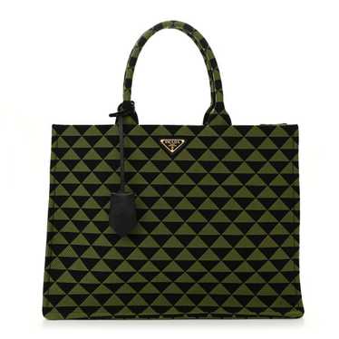 PRADA Jacquard Saffiano Triangolo Symbole Embroide