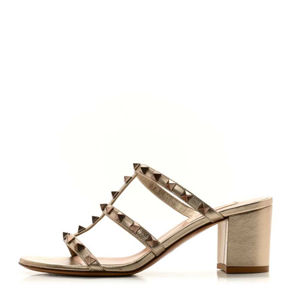 VALENTINO GARAVANI Metallic Calfskin Rockstud 60m… - image 1