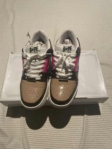 Bape Bape bapesta brown pink