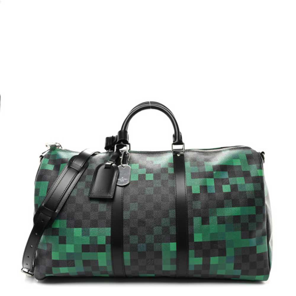 LOUIS VUITTON Damier Graphite Pixel Keepall Bando… - image 1