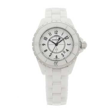 CHANEL Stainless Steel Ceramic 33mm J12 Quartz Wa… - image 1