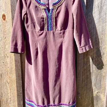 Lightweight Corduroy Dress by Boden, Sz 6 - image 1