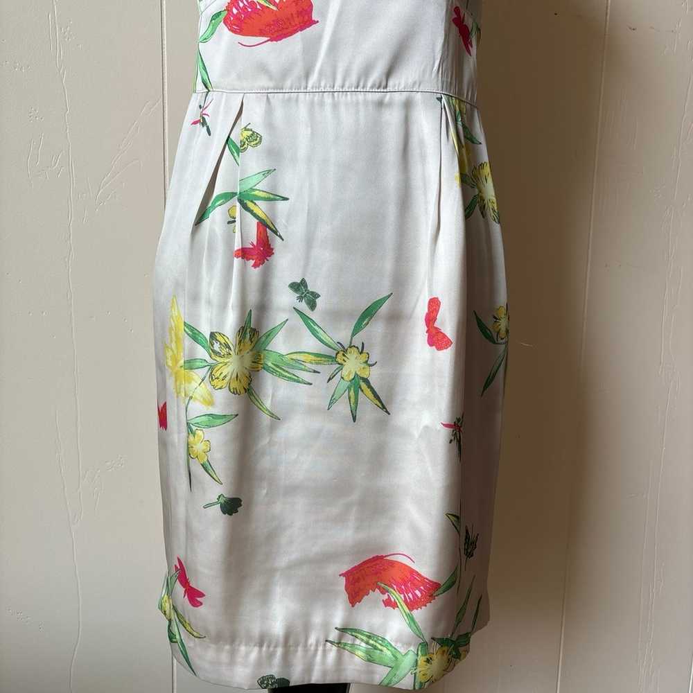 Silky Floral Fitted Dress - image 3