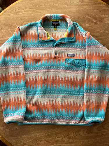 VINTAGE Patagonia Collared Synchilla Pullover Button sale Sweater