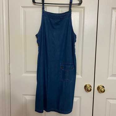 EUC Vintage Jean Denim Overall Dress size 6 - image 1