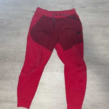 Nike Red Nike Men's Sportswear Tech Fleece Joggers - image 1