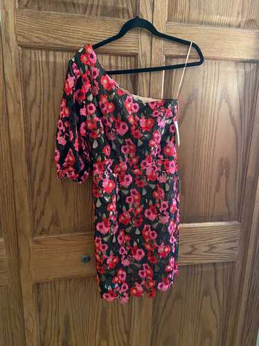 Dress The Population Gabriella Floral One Shoulder