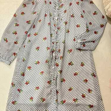 Showa retro, Heisei pop, floral print, dress, tun… - image 1