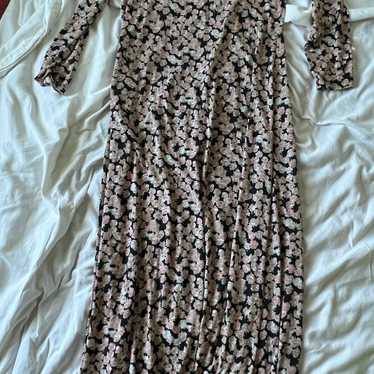 Vintage Diane von furstenberg floral maxi dress - image 1