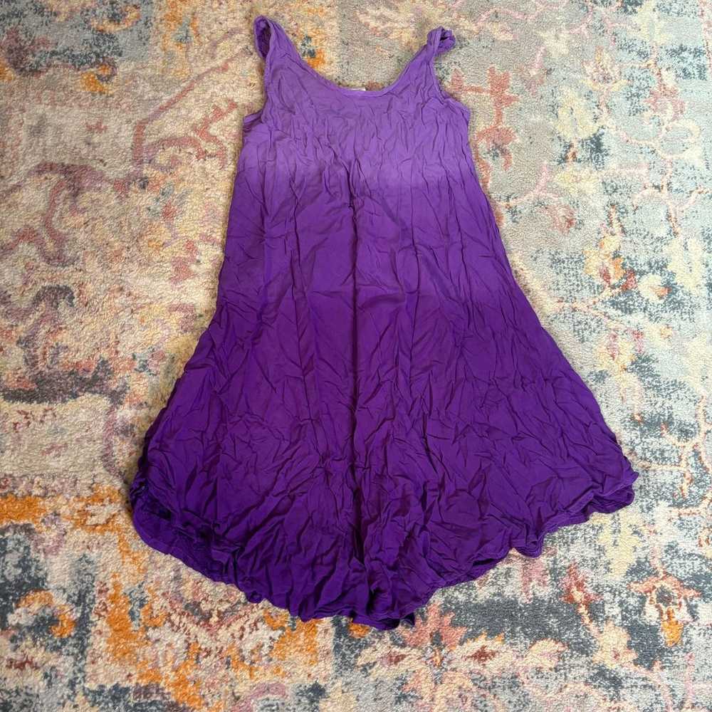 Vintage Y2K boho / fairycore purple sequin dress - image 5