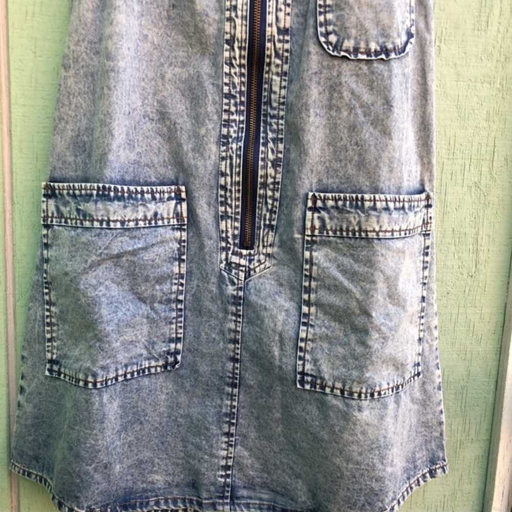 Y2k Vintage Mini Denim Dress - image 6